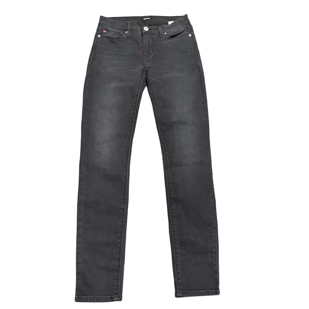 Hudson Krista Super Skinny Jeans, Black Stretch Denim, Women's Size 27